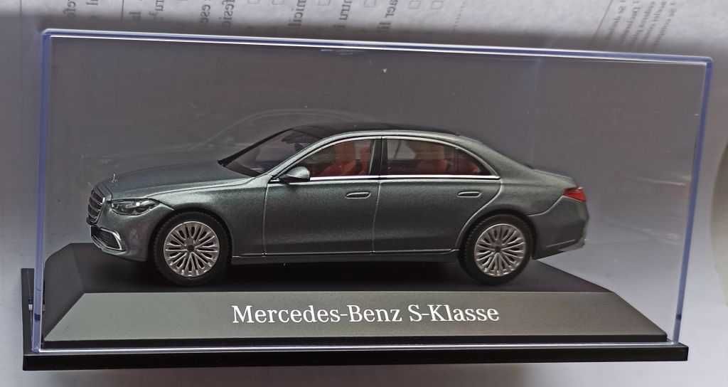 Macheta Mercedes Benz S-Class 2020 V223 gri - Herpa 1/43