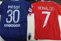 Messi Psg/ Ronaldo Manchester Детски екипи с калци Роналдо/Меси 2022г