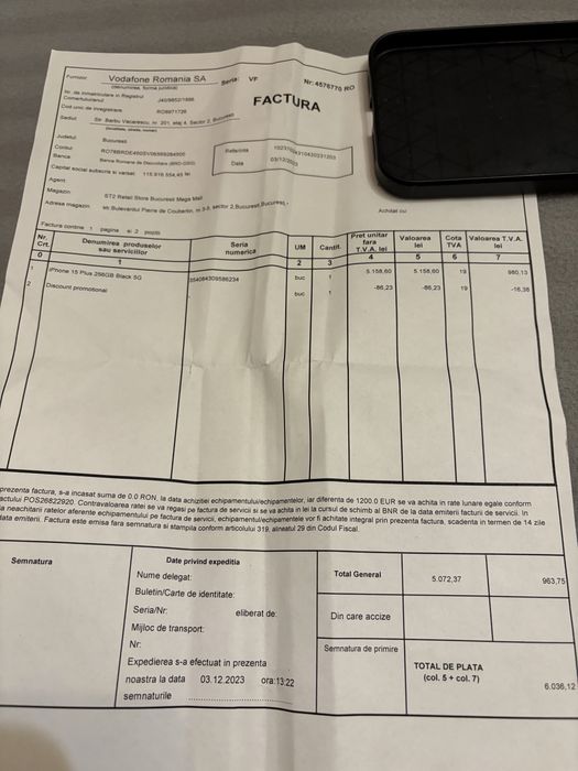 Iphone 15 plus, 256 Gb black