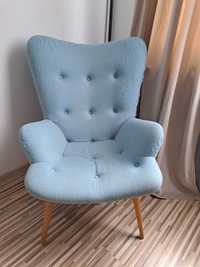 Fotoliu scaun pentru citit albastru