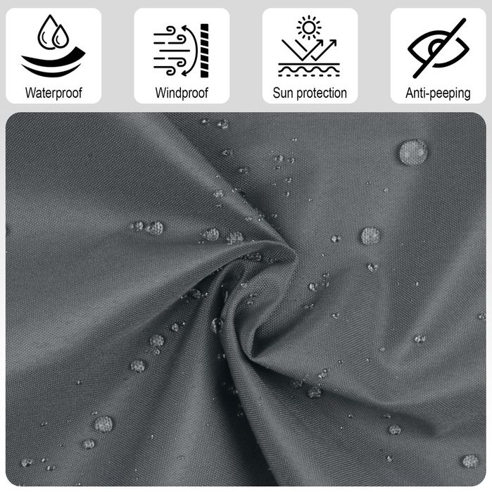 Paravan de intimitate 0,9x6M gri