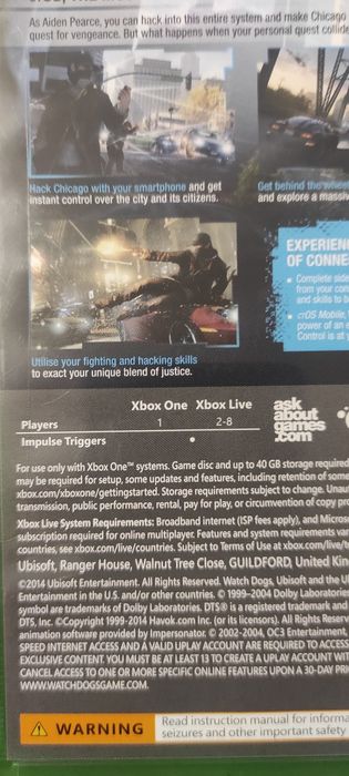 Transport curier 16 lei orice Joc/jocuri Watch Dogs Xbox One