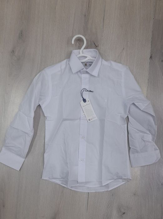 Rubashka oq 7 yoshdan 15 yoshgacham