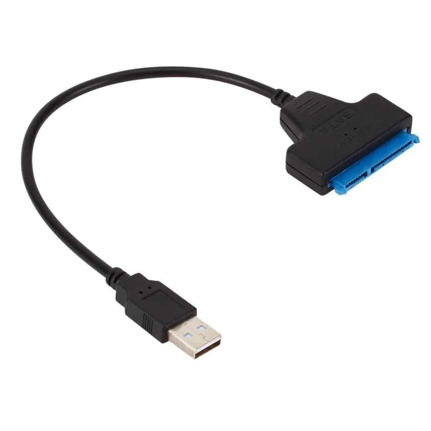 USB кабел за връзка към хардиск 2.5", USB към HDD/SSD, SATA 2 и 3