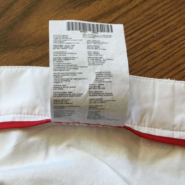 НОВ оригинални мъжки бял летен тънък панталон PRADA размер 52 / L