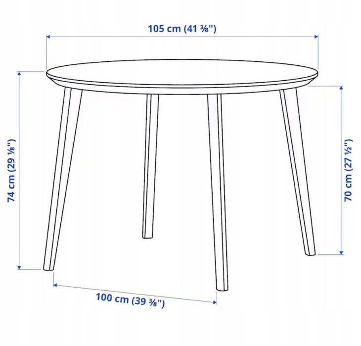 Masa rotunda ikea Lisabo