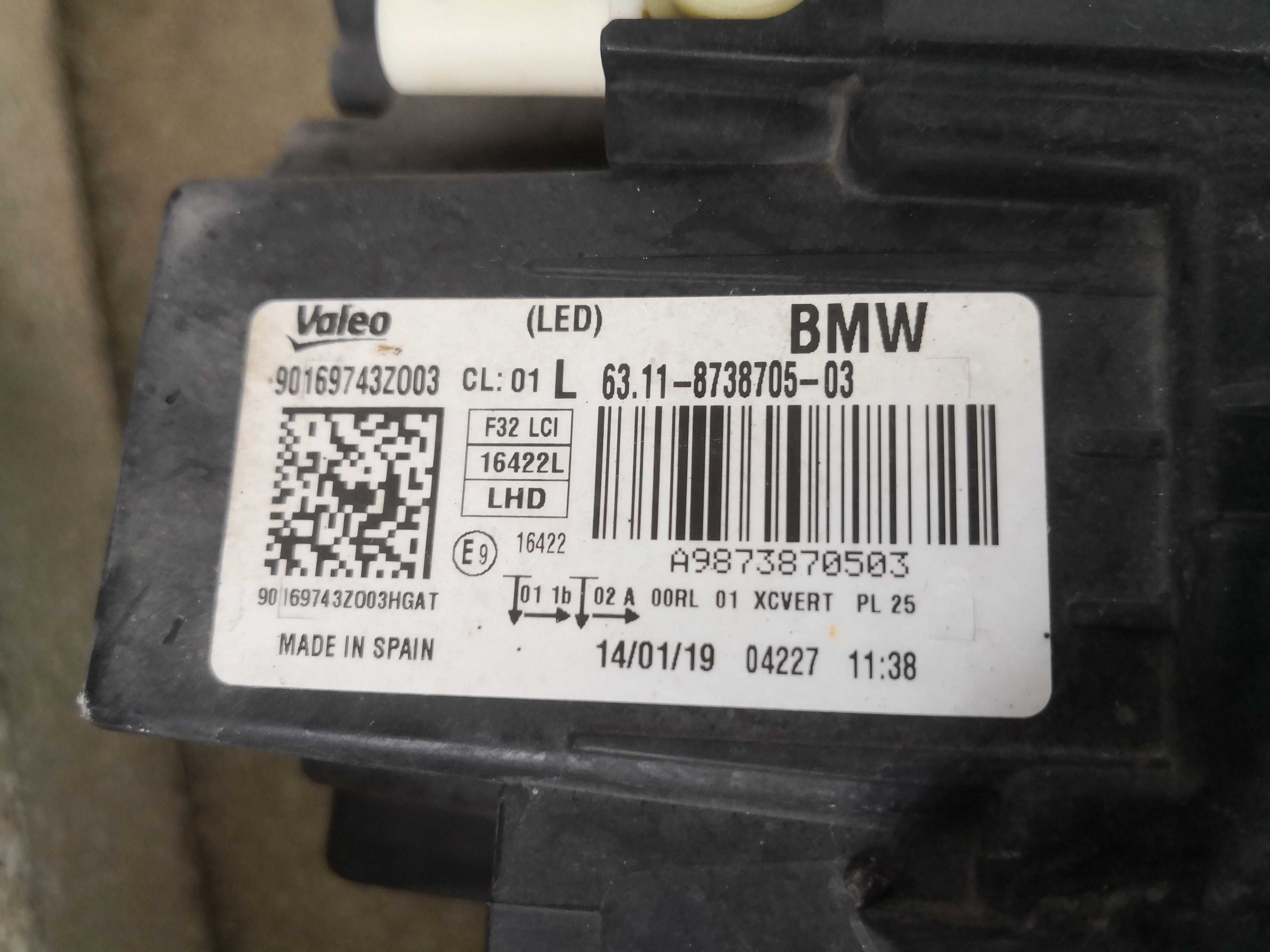 Фар BMW M3 M4 F32 F33 F36 Adaptive LED ляв/Фар БМВ М3 М4 Ф32 Ф33 Ф36