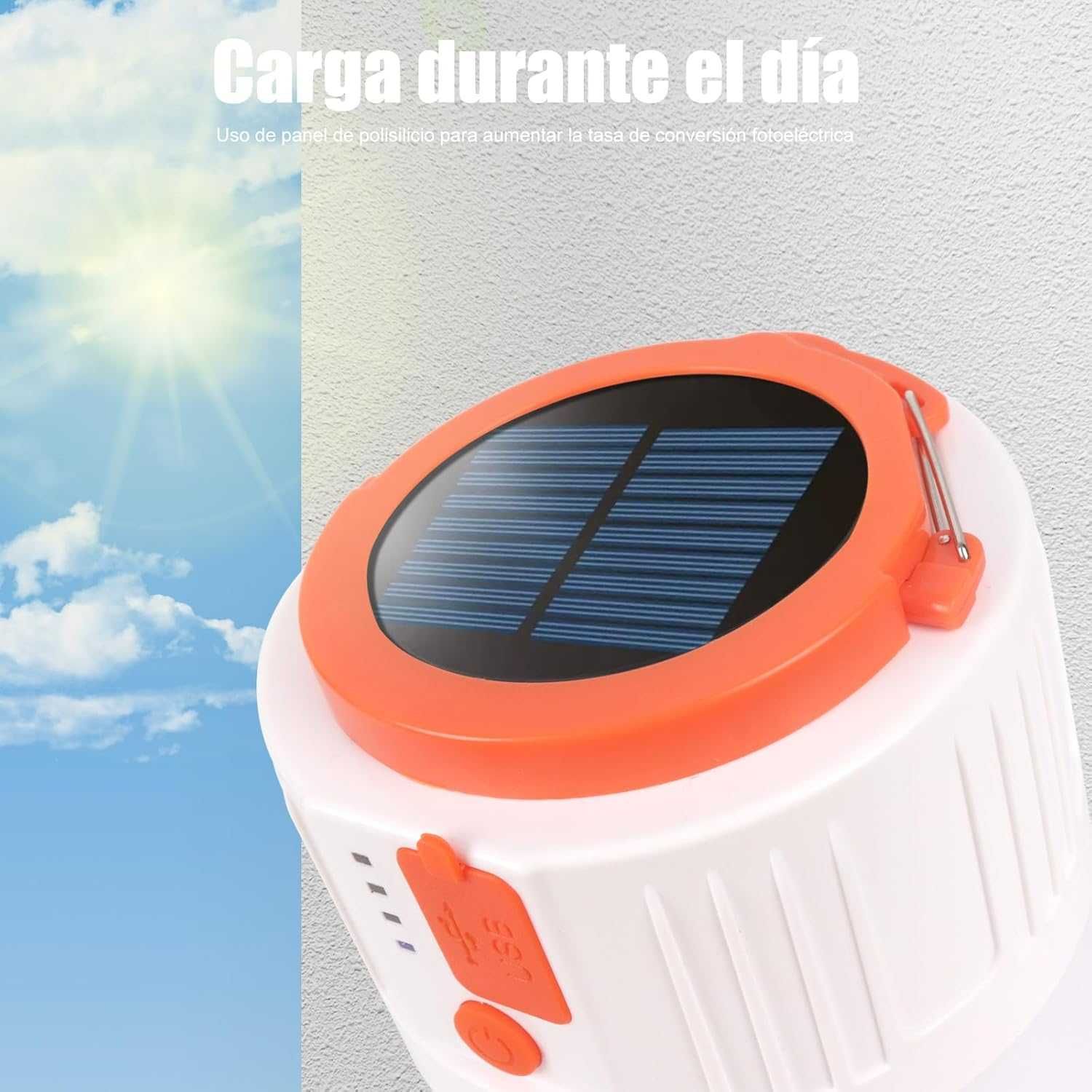 EXTRASTAR LED слънчева къмпинг лампа, акумулаторна, преносима