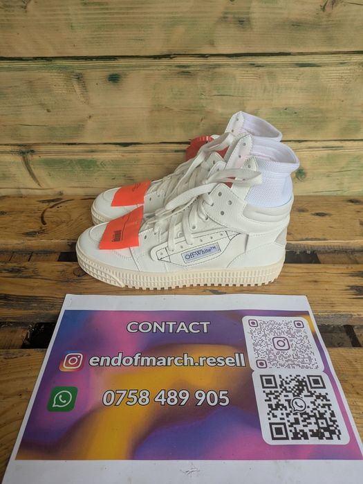 Off White Court 3.0 Albi (marimi: 37,38,39)