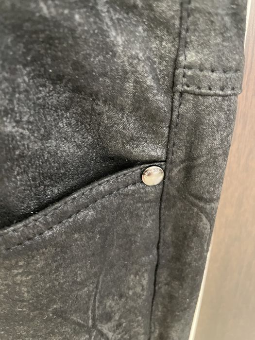 Черен панталон с имитиращ кожен ефект на марка Кенсол /Kensol, 50