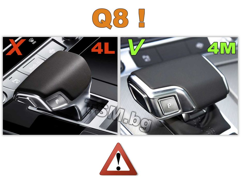 Капаче Скоростен Лост за AUDI A6 S6 A7 C8 Q8 Ауди Автоматик Алкантара