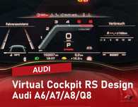 Tema RS Ceasuri Virtual Cockpit Gen2 Audi A6 C8 A7 4K A8 Q8 e-tron GT