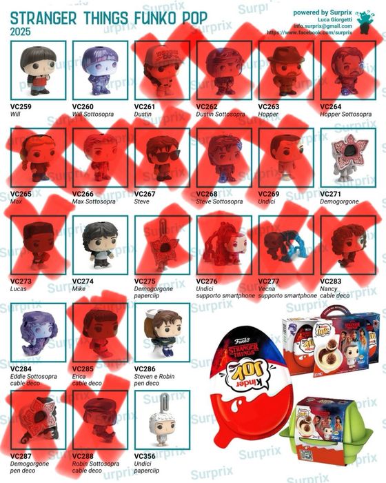 Kinder joy funko pop Stranger things - Разменям/Продавам