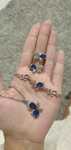 Set swarovski suflat cu argint