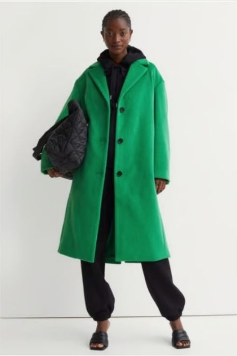 Palton lung oversize