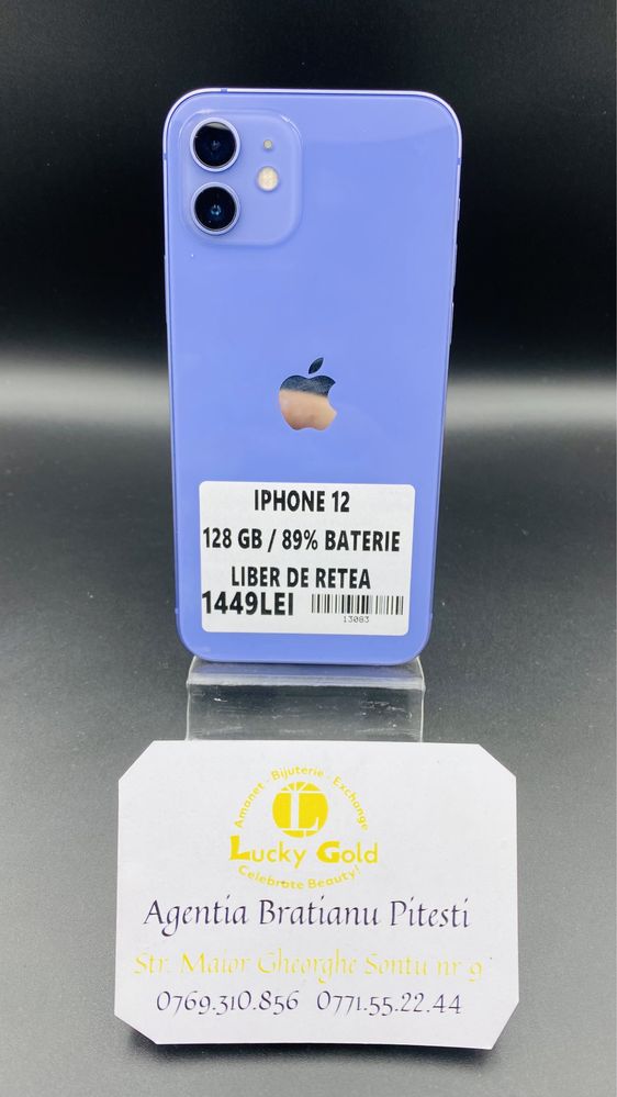 Iphone 12 128gb 89% baterie cod produs  13083