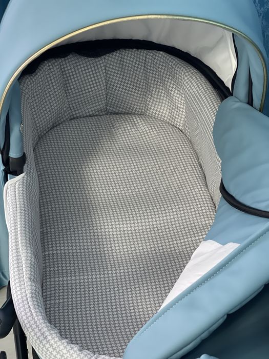 Krausman – Carucior 3 in 1 Prime Mirage Blue Gold –