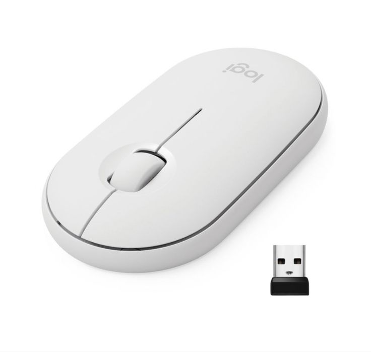 Logitech Pebble m350 бяла мишка