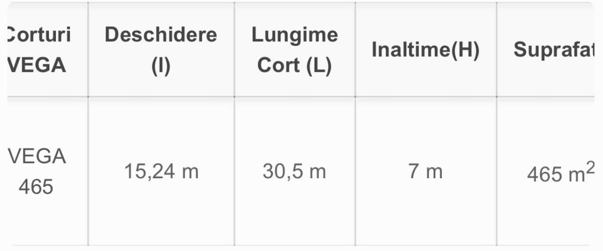 Cort profesional pentru evenimente/stocaj de mare volum 30/15/7H.