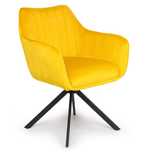 Set 2 Scaune tip Fotoliu Dining/Bucatarie Dr.Home Sydney - Galben
