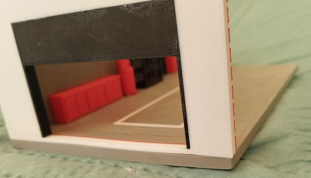 Гараж / диорама за колички 1:64