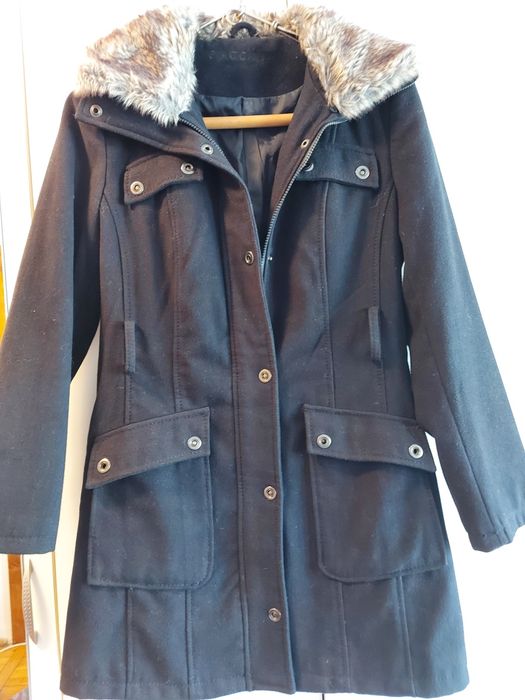 palton biaggini L cu blana detasabila