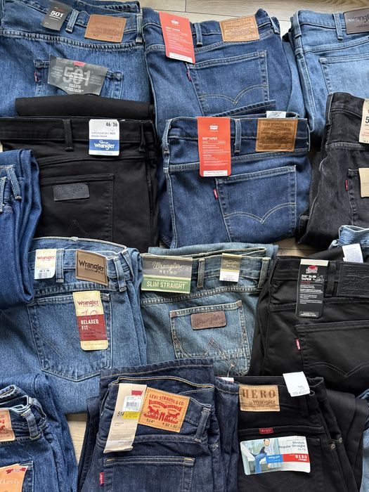 Blugi Mari Barbati LEVIS WRANGLER LEE BOSS 38 40 42 44 46 48 50 52 54