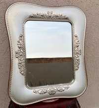 Eleganta oglinda venetiana-rama argintata-ornamente-Italia