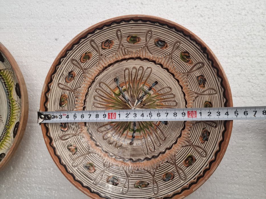Ceramica romanesca farfurie traditionala semnata
