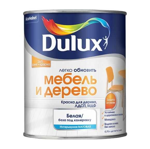 Краска Dulux Мебель и Дерево матовая