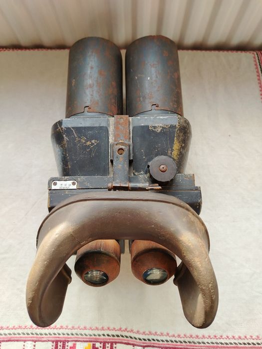 Стар голям немски военен бинокъл D.F.10x80 d.k.L. WWII