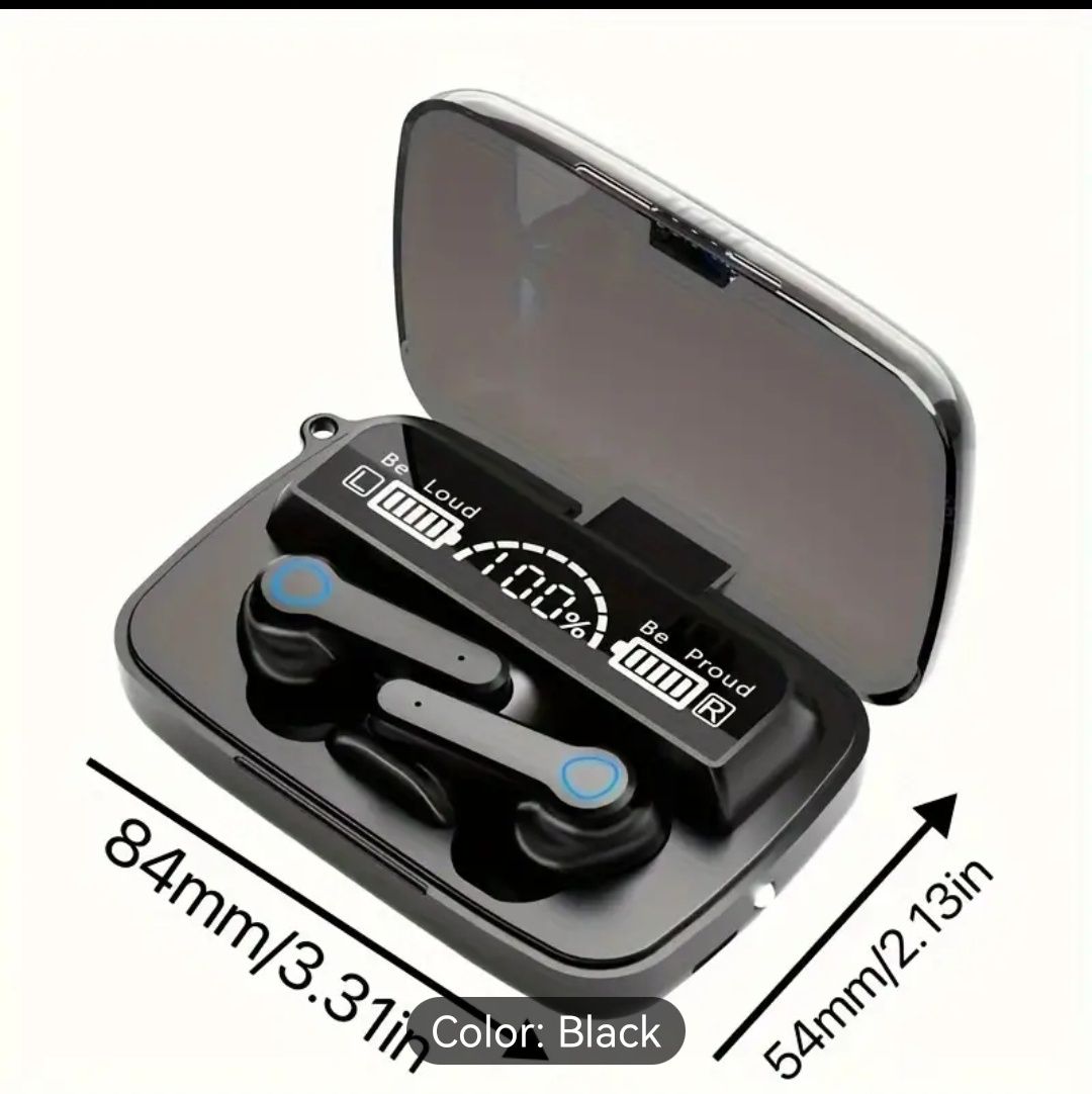 Casti Blue Tooth Wireless Headphones Digital Display