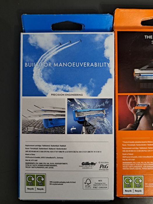 Aparat de ras Gillette Fusion, Gillette Fusion Proglide, Gillette Mach