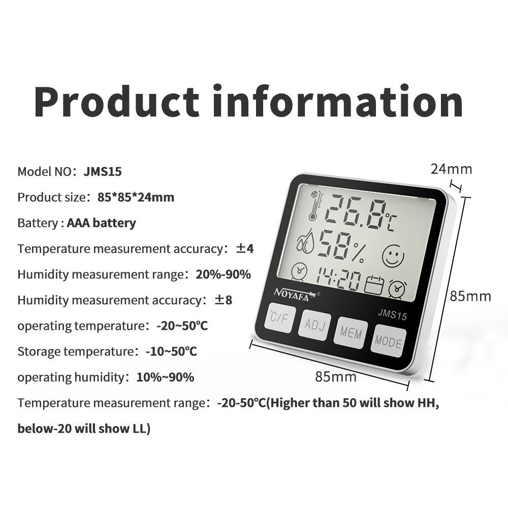 Цифровой датчик влажности и температуры Noyafa JMS15