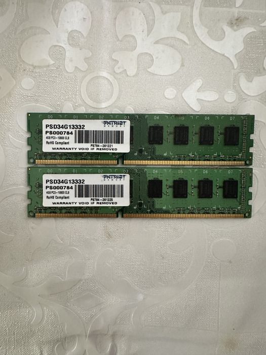 Оперативная память Patriot psd34g13332 DDr3