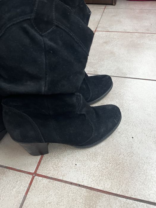 Cizme dama piele întoarsă
