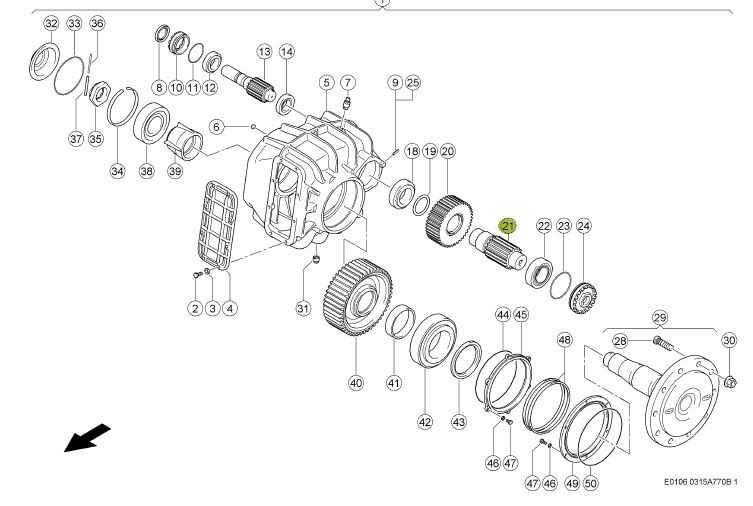 Pinion arbore intermediar reductor combina CLAAS Z13/Z38 669437