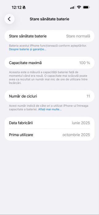 Iphone 16 promax 256gb garantie baterie 100%