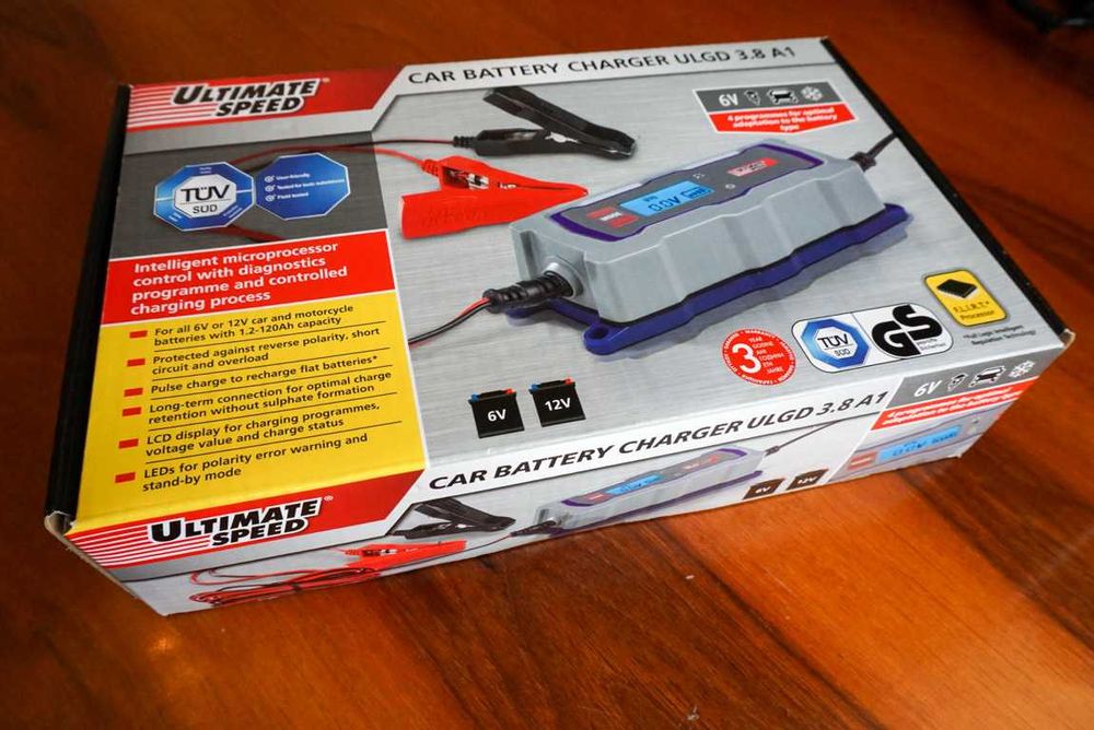 Încărcător acumulator inteligent întreținere desulfatar auto/moto120Ah