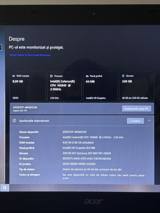 Laptop Acer Windows 10 Home