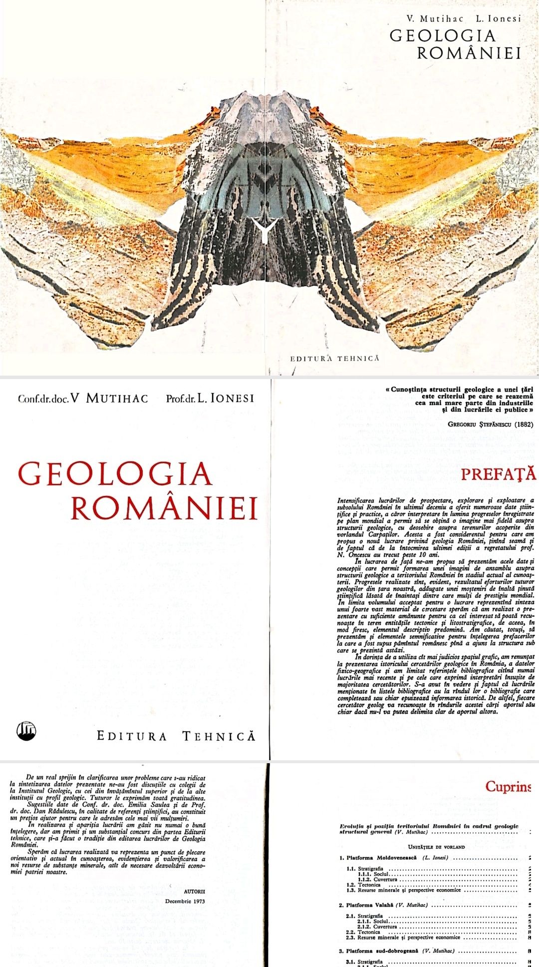 Geologia Romaniei Mutihac 1974, Editura Tehnica