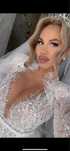 Rochie de mireasă tip sirenă cu trena detașabilă