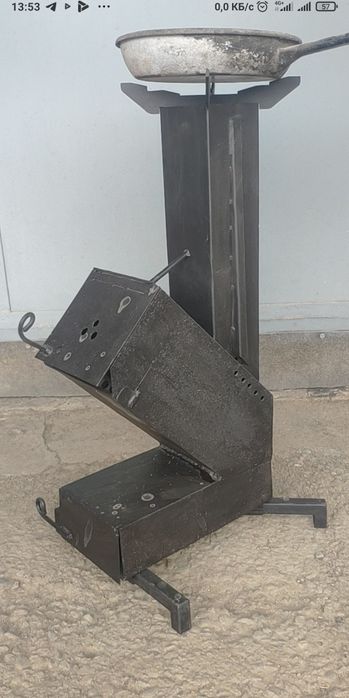 Походная печь щепотница.