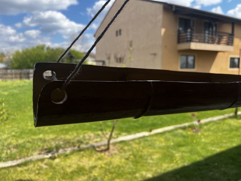 Jardiniere din bambus pentru flori
