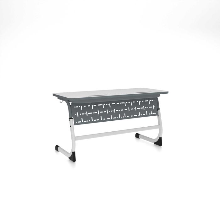 Парта нерегулируемая 2-местная перфорированный усилитель 1200х500х760.