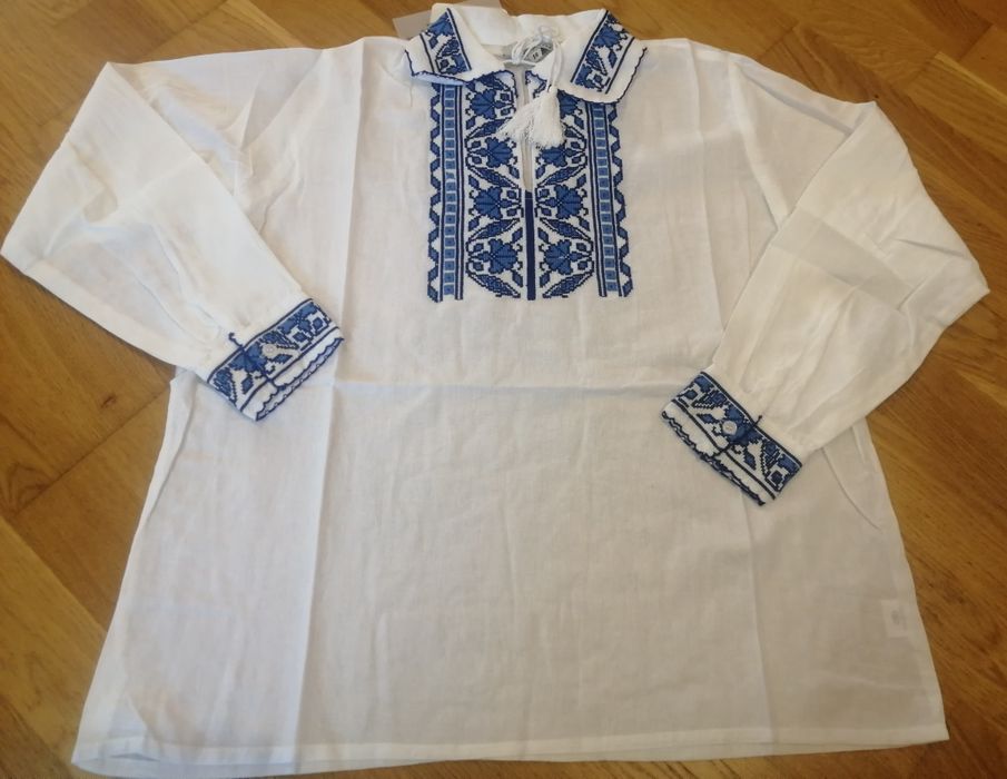 Ie băieței motive tradiționale din bumbac 0-16 anisori