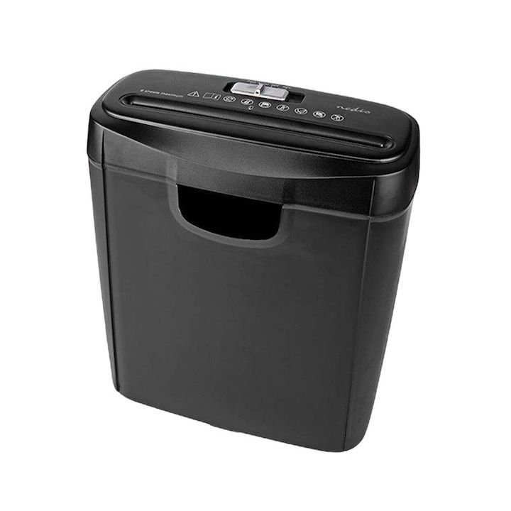 Шредер за хартия NEDIS, A4, 10l, 190W, 2.5m/min, ABS, Черен