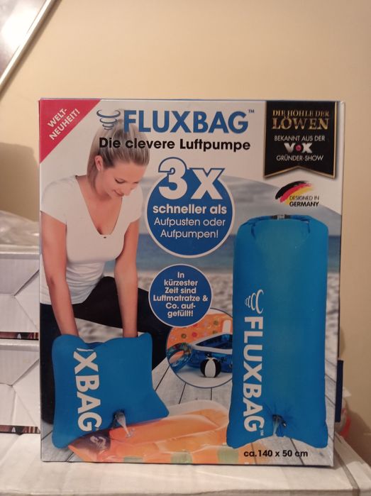 Fluxbag преносима удобна помпа за бързо надуване за надуваеми матраци,