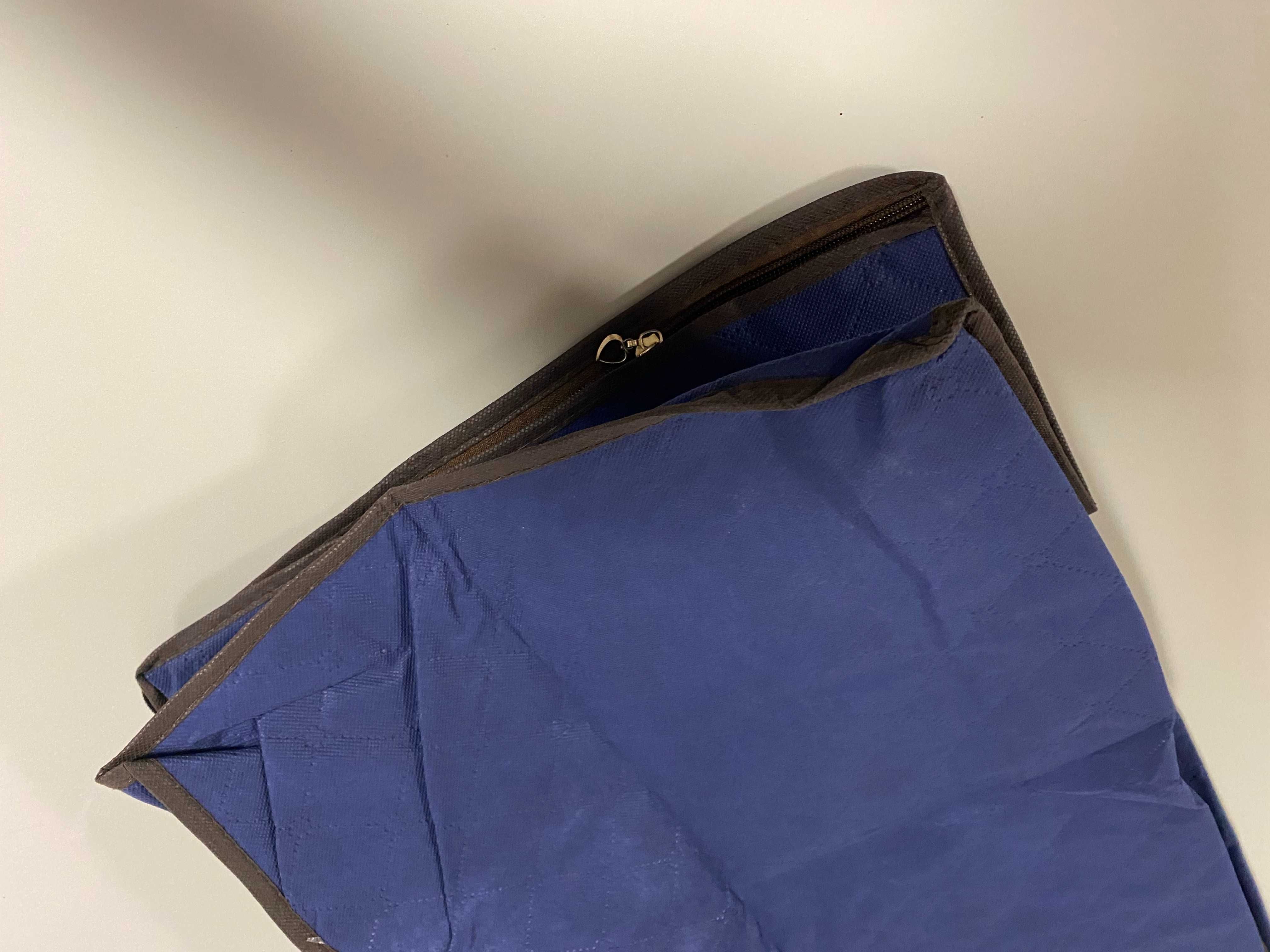 Промо: Текстилна чанта за съхранение на дрехи с дръжки, 60х38x34 см.