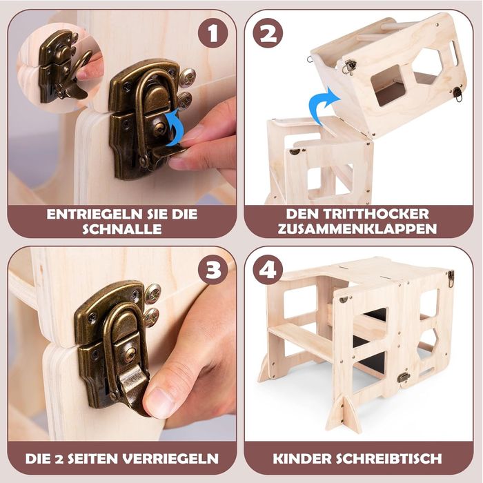 Turn de învățare pentru copii, turn de învățare Montessori 3 în 1,